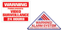 CCTV &amp; Security Warning Signs