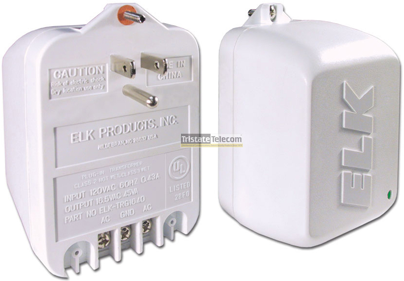 ELK | Power Supply 16.5VAC 45
VA Plug In Type