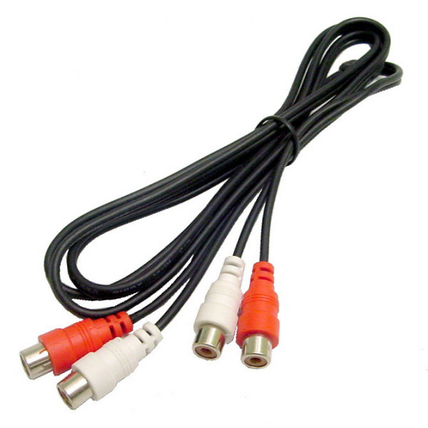 CALRAD | 2 RCA Females to 2
RCA Females Shielded Extension
Cable, 4 Ft. Long