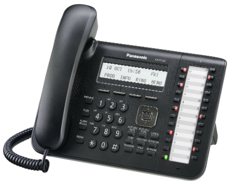 PANATEL | Telephone Digital 24 Button 3 line LCD Black