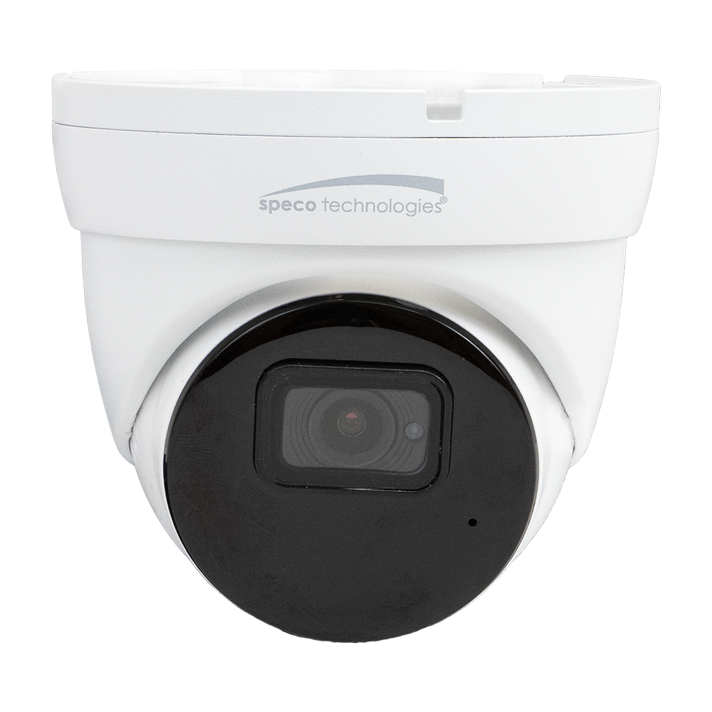 Speco | Speco IP Turret Camera
8MP 2.8MM Advanced Analytic &amp;
Face Detection NDAA