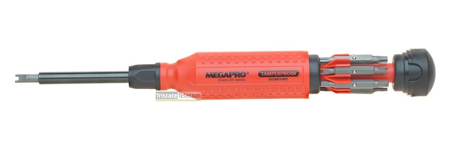 MEGAPRO - Screwdriver 15 In 1 Tamperproof Red/Blac