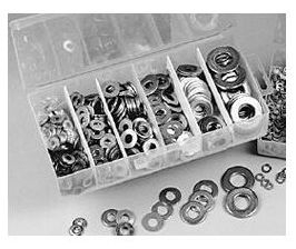 METALLICS - Flat Washer Kit 485 Pcs