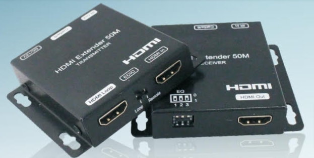 LIONBEAM - HDMI Extender Over CAT 5E/6 164FT POC,EDID,IR,Loop Out