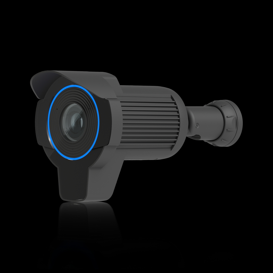 Ubiquiti - Specialized 4K camera with 3x optical zoom and long-range IR night vision optimized for recognizing license plates on vehicles moving up to 90 km/h.