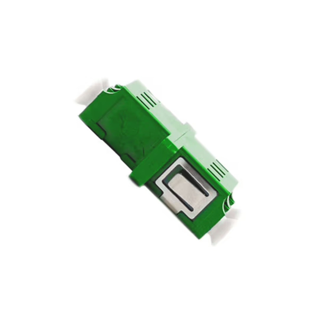 Cleerline Fiber - LC Singlemode APC Duplex Adapter Green