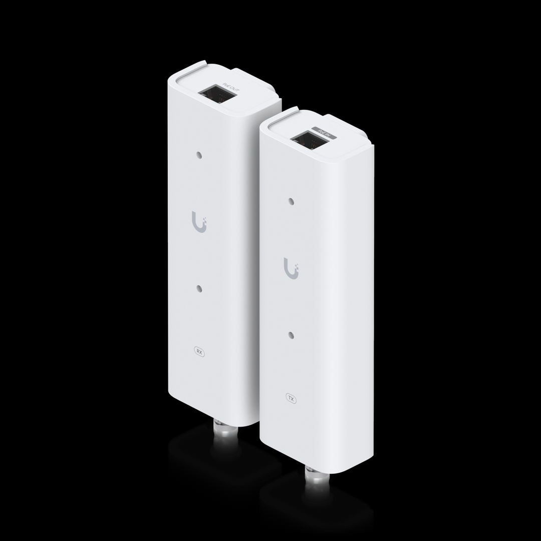Ubiquiti - UACC-Retrofit-PoE-2Wire A pair of extenders that extends PoE over twisted-pair or coaxial cables, ideal for retrofit scenarios.