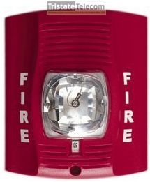 SYSTEMSENSOR - Strobe Wall Mount Red Clear Lens