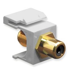 MODULE, RCA F-TYPE, BLACK INSERT, WHITE