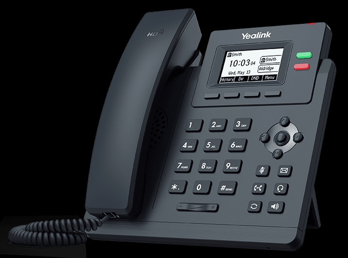 YEALINK - Phone IP PoE LCD 2 lINES