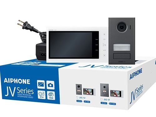 Aiphone - JOS-1V JO Series Entry Security Intercom Box Set with Vandal Resistant, Surface-Mount Door Station, 7" Video Vandal Set, Includes JO-DV, JO-1MD, PS-1820UL