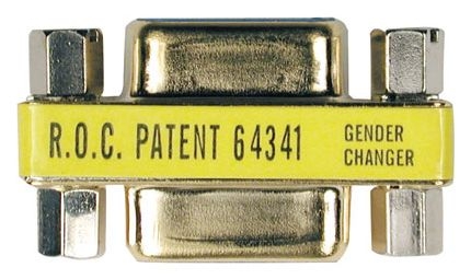 Tripp Lite - Compact Gold Gender Changer DB9F/F