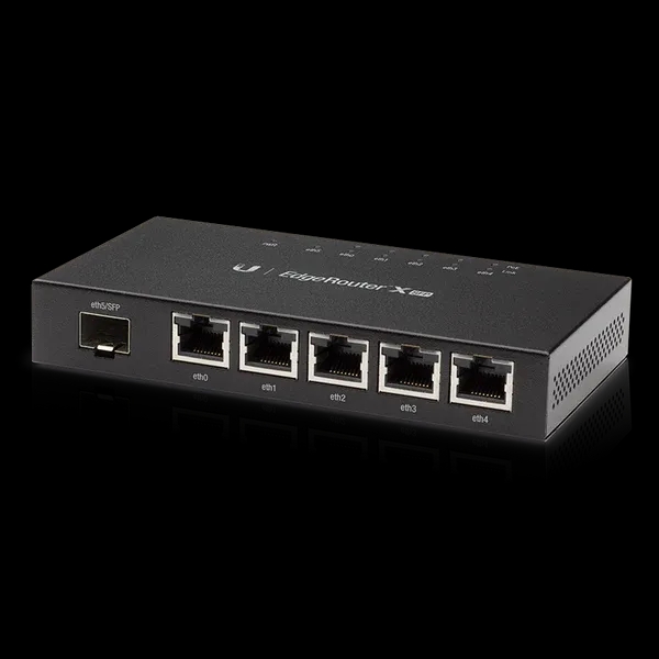 Ubiquiti - EdgeRouter X SFP 5 Port Gigabit With Passive PoE Support, 1 Gigabit SFP
