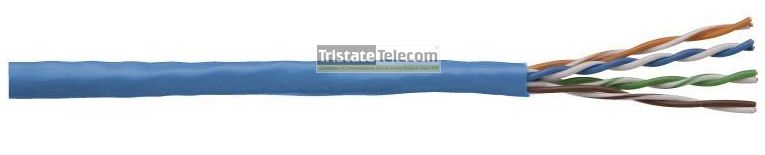 TRISTATE - Cable Cat 5e 4 PR STR 1000' White