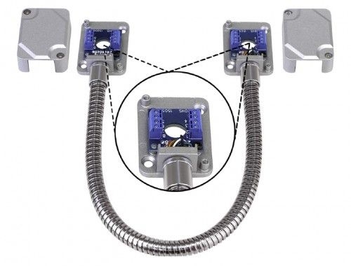 Seco Larm - Armored Door Loop 18" S"S W/Terminal BLK