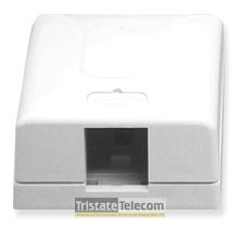 ICC - Surface Mount Keystone 1 Port White