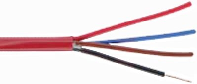 GENESIS CABLE - Cable 18/4 SOL FPLR 500' Pull Box Red