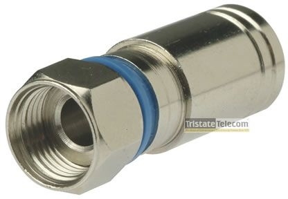 Platinum Tools - Connector F Compression RG6-Quad 100 PK