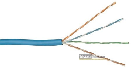 TRISTATE - Cable Cat 5e 4 PR 1000' CMP Blue PB