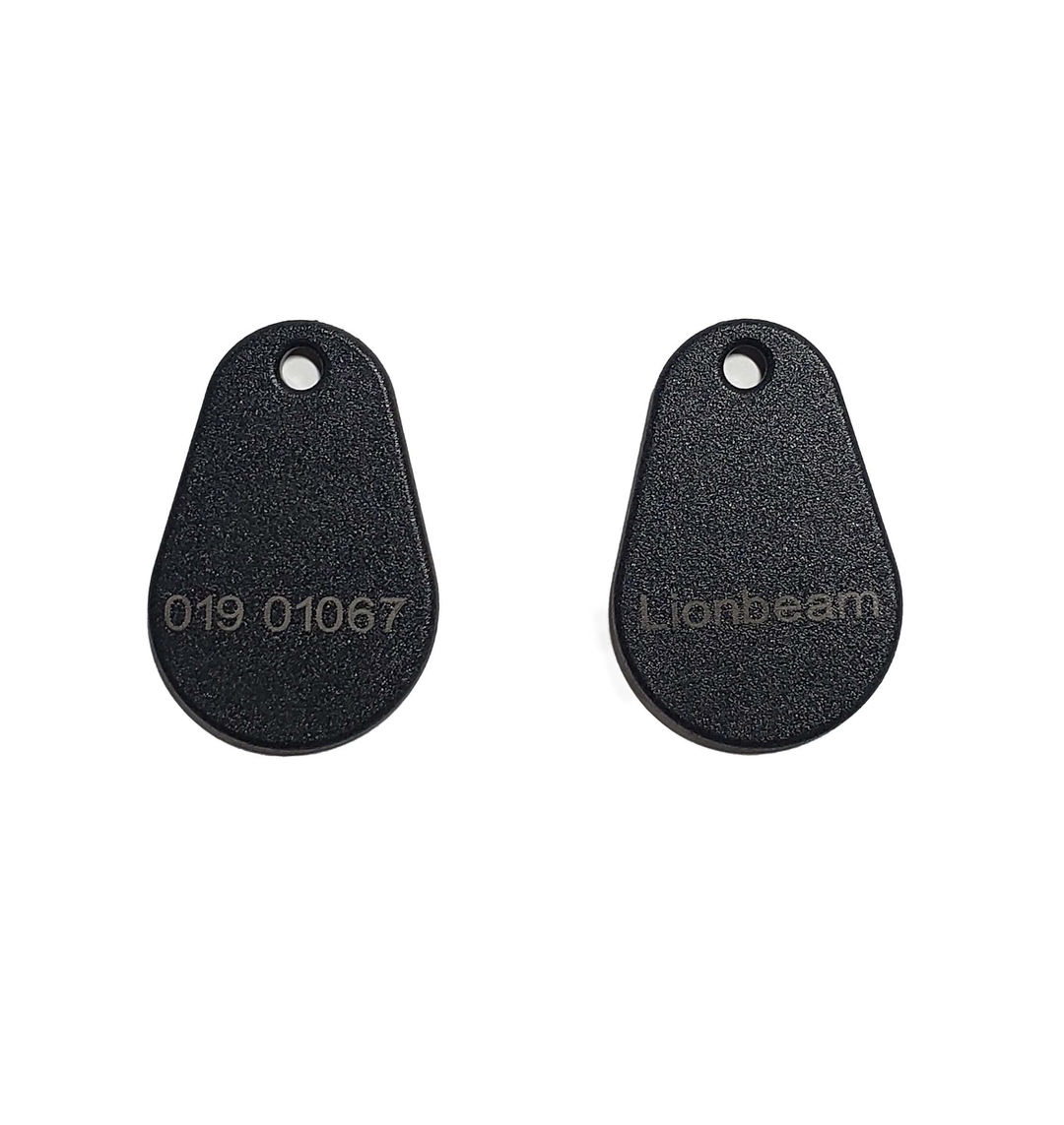 LIONBEAM - Prox Fob Mini HID Compatible 125khz 25 Pack W/#Print on Fob