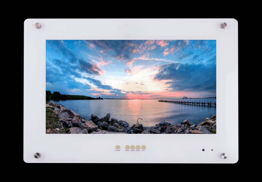 LIONBEAM - Monitor 28" 4K LED White HDMI,VGA,BNC Flush With Remote Control