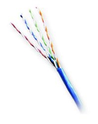 GENESIS CABLE - Cable Cat 5e 4 PR 1000' Blue PVC