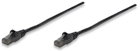 INTELLINET - Patch Cord CAT 6 0.5' Black