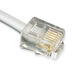 Line Cord 6P4C 14' Silver