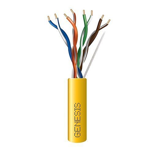 GENESIS CABLE - Cable Cat 5e 4 PR 1000' PVC Yellow RLBX
