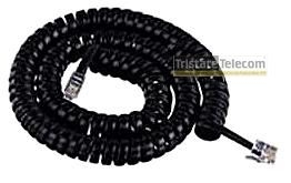 GOCABLES - 4 COND HANDSET CORD 25' BLACK