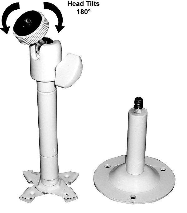 Bracket 4"-6" Adjustable Metal White