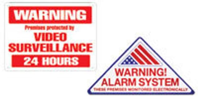 CCTV & Security Warning Signs