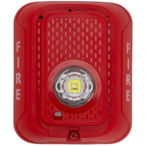 SYSTEMSENSOR - Strobe Wall Mount Red Clear Lens LED