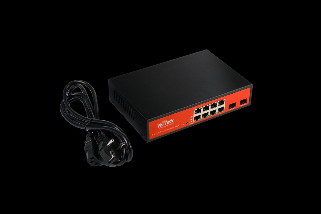 Wi-Tek - Switch 8 Ports PoE Gigabit 2 SFP ports
