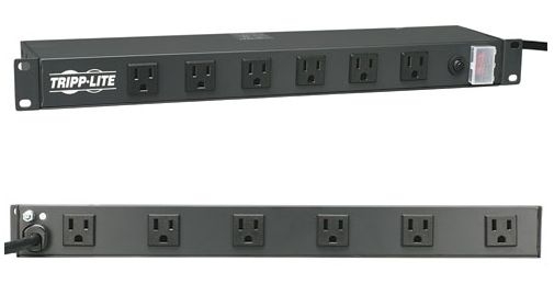 Tripp Lite - Power Strip 12 AC Outlet 15A 1U Surge Protection