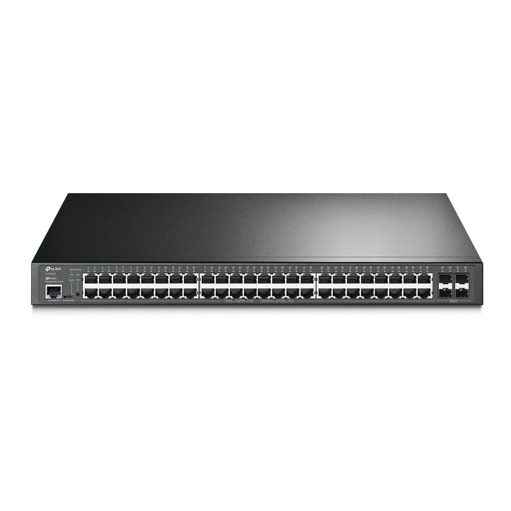 TP-LINK - 48 Port Gigabit Poe L2+ Managed 384W + 4 SFP Ports