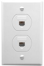 Faceplate 2/Voice 6P4C White