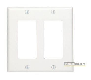 Leviton - Wallplate Decora 2 Gang White