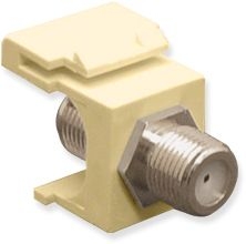 ICC - INSERT CATV F TO F NICKEL IVORY