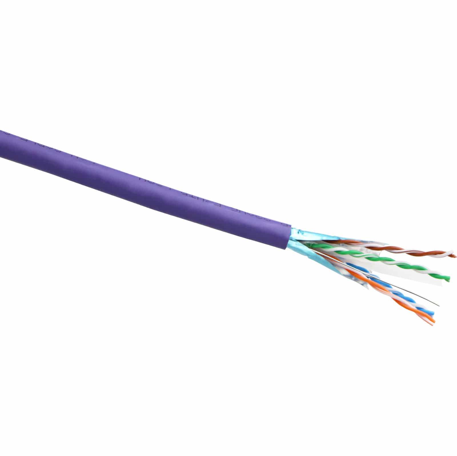 WAVENET - Cable Cat 6e 4 Pair 1000' PVC Purple