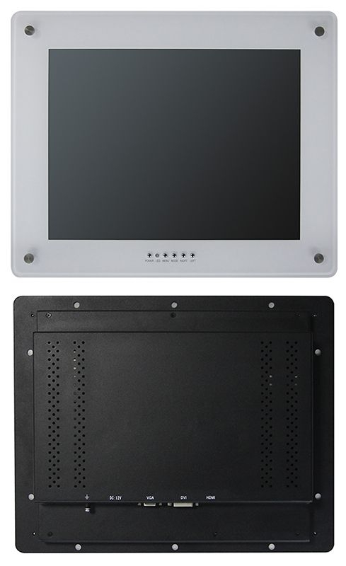 Monitor 10" LED White HDMI,VGA,BNC Flush With Remote Control