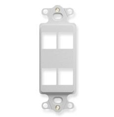 INSERT, DECOREX, MODULAR 4 PORT, WHITE