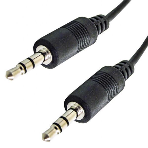 CALRAD - 3.5mm Stereo Male to 3.5mm Stereo Male Cable 6ft Shielded
