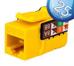 Vertical Cable - INSERT CAT 5 Yellow 25 PACK