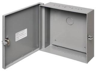 Arlington - Enclosure Plastic 12"Wx12"Hx3.5"D Gray