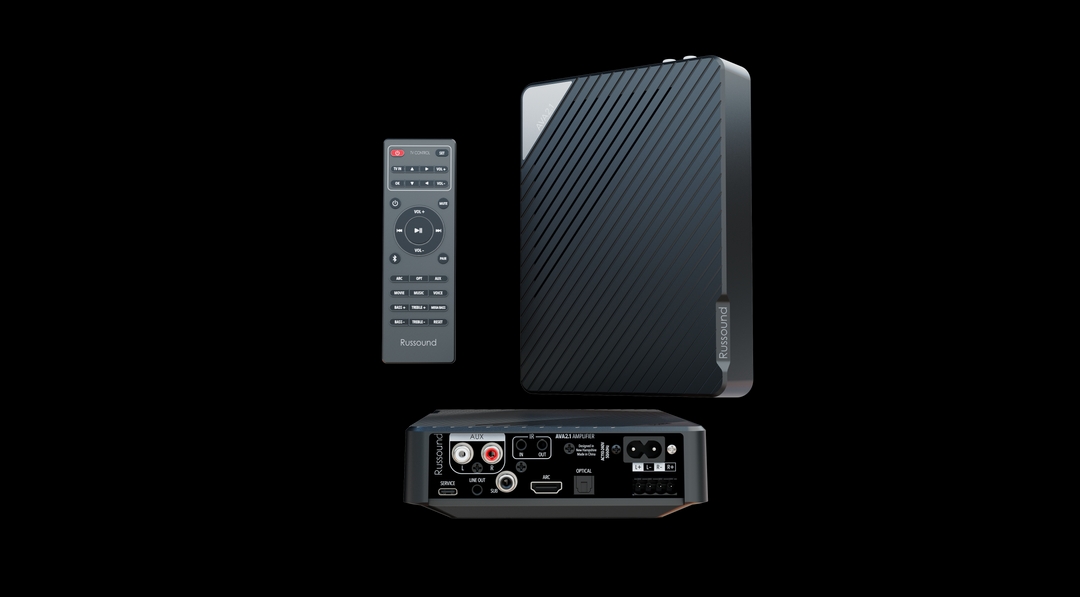 Russound - 2.1-Channel Low-Profile Mini-AVR with HDMI