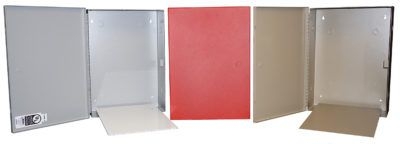 MIER - Enclosure Metal 11"Wx15"Hx4"D RED UL Listed