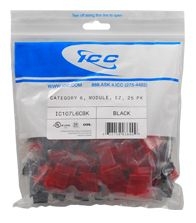 ICC - INSERT CAT 6 BLACK 25 Pack