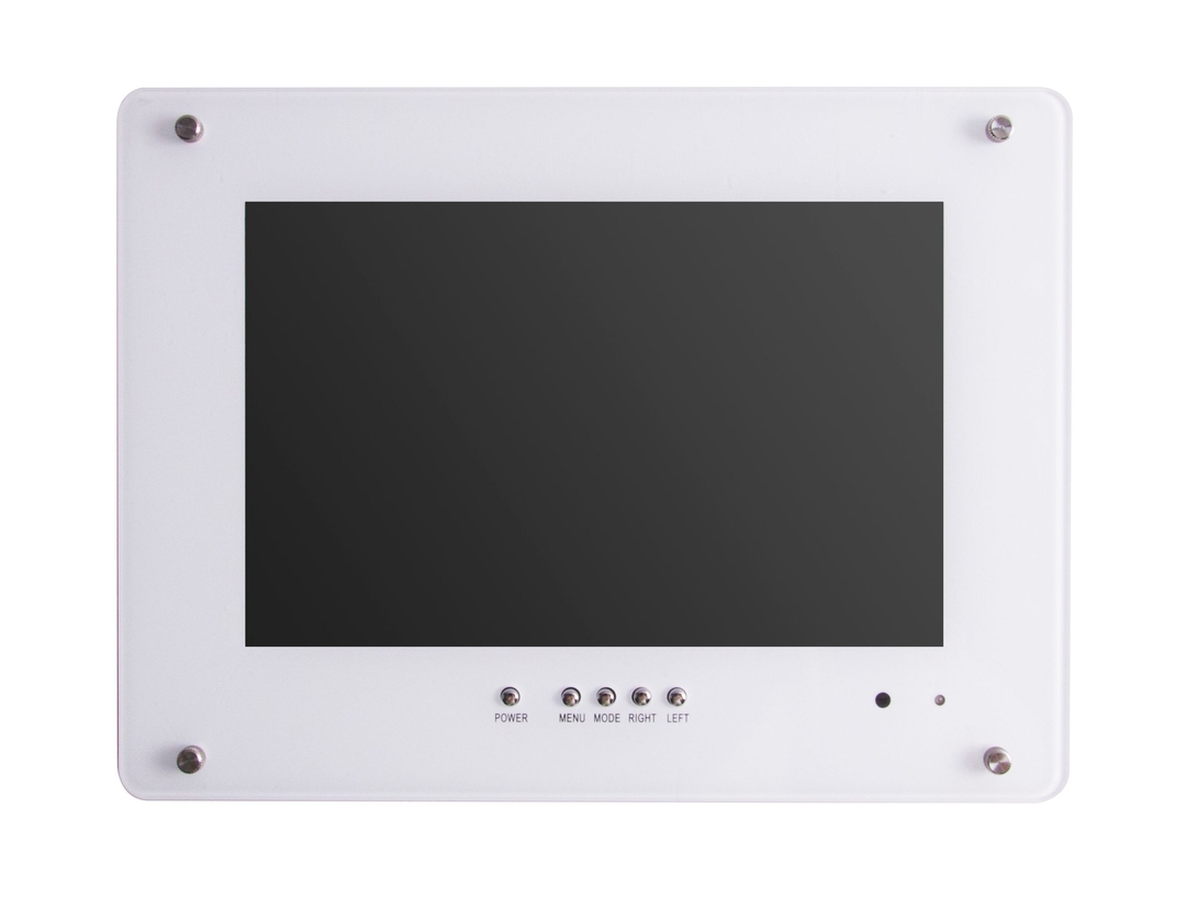 LIONBEAM - Monitor 10" LED White HDMI, VGA,BNC Flush With Remote Control "New Improved Buttons"