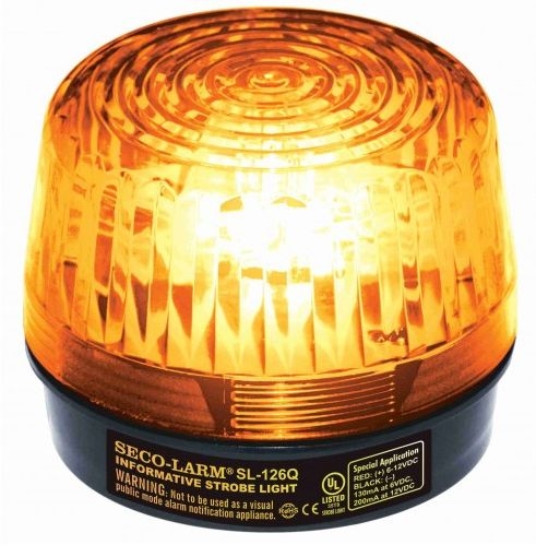 Seco Larm - Strobe Light, 6<tilde>24VDC, Amber